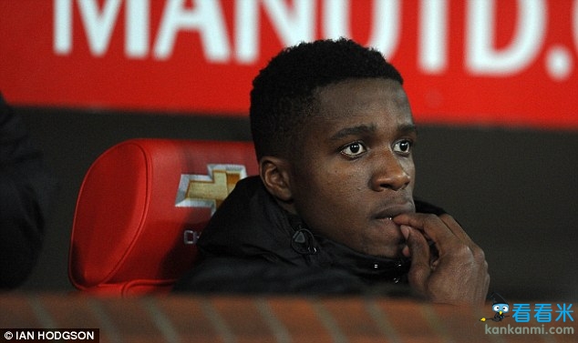 Unhappy: Wilfried Zaha is considering handing in a transfer request at Manchester United