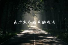 表示寒冬腊月的成语