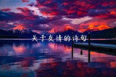 关于友情的诗句
