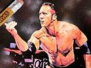 WWE选手画布！艺术家手画巨石强森Rock洛克霸气形象(2014.10.15版) - 狂野角斗士