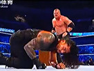【中文解说】WWE爆桌大战！罗曼雷恩斯飞冲肩pk凯恩锁喉抛摔(2016.02.03) - wwe美国