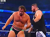 【中文解说】WWE大力士pk终结大神！鲁瑟夫vs凯文欧文斯(2016.04.18) - wwe美国职业摔角