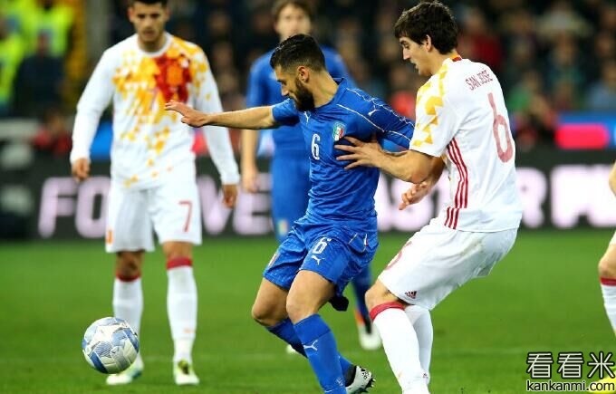 热身赛-因西涅阿杜里斯破门 意大利1-1平西班牙